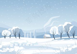 冬季卡通插画图片