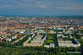 慕尼黑中心鸟瞰图