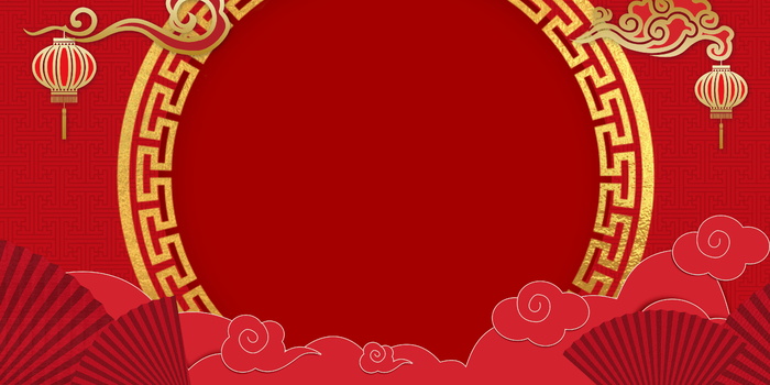 2022虎年新年春节卡通模板喜庆节日背景