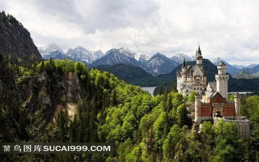 德国城堡山自然风景