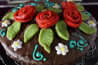 美味玫瑰蛋糕图片