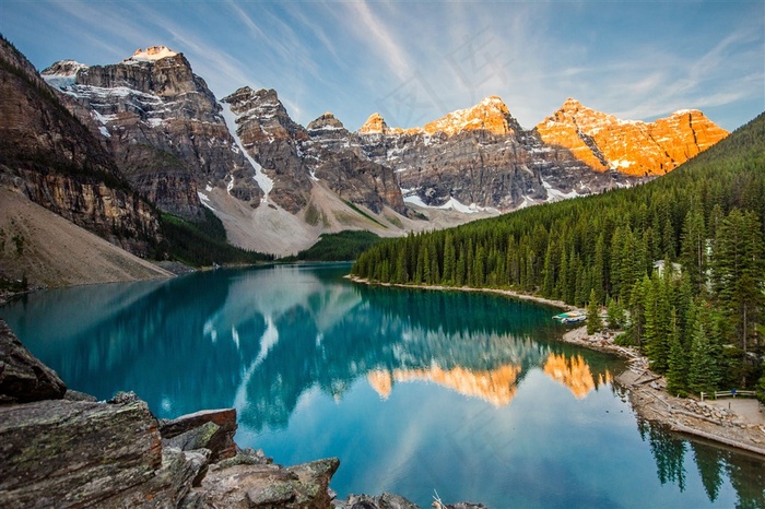 秀丽山水湖泊风景