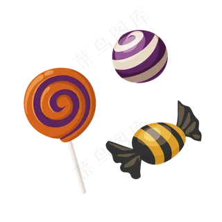 卡通万圣节节日糖果