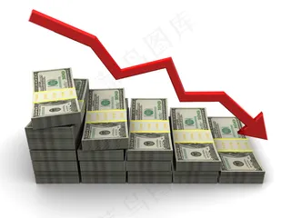 美元钞票箭头高清图片