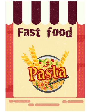 食物标签矢量素材汉堡店快餐标签矢量图AI格式