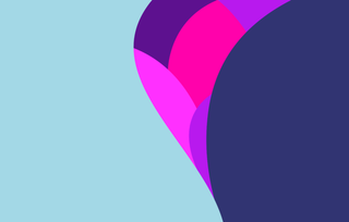 蓝粉质感卡片样机