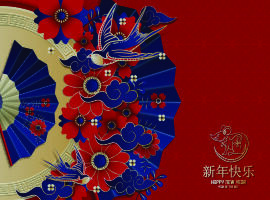 设计装饰新年快乐春节eps,ai矢量模版下载