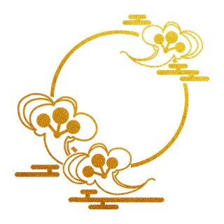 中国风中式传统祥云图案国潮古风边框云纹装饰元素PNG免抠素材图