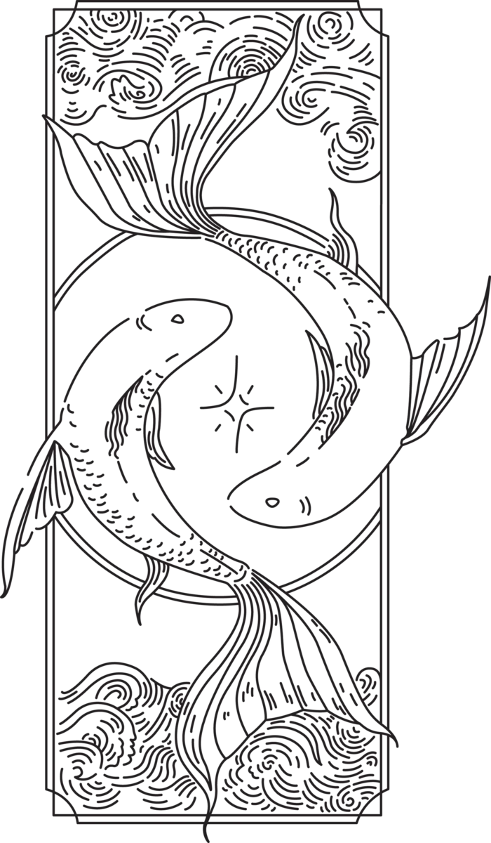 塔罗牌线稿免抠素材