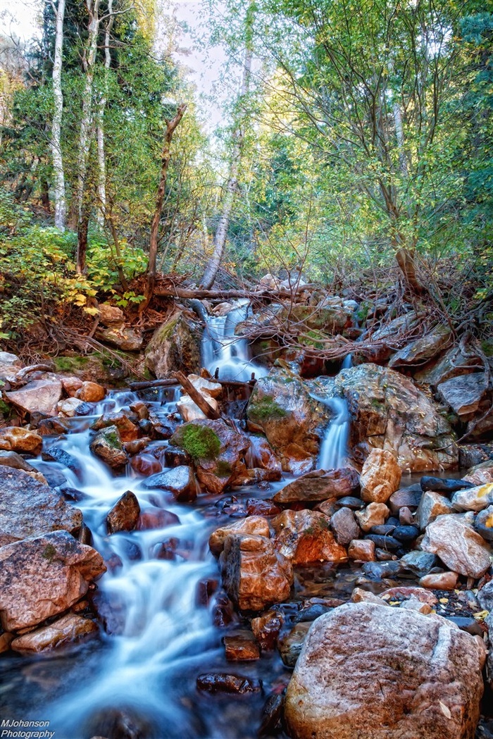 山水瀑布山水jpg素材