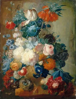 花卉植物静物油画图片 花卉植物静物油画图片