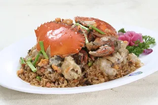 泰国香米焗肉蟹 (8)  128元 口味：咸鲜、海鲜味浓