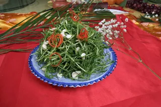 16杏仁拌苦菊苗-民安宾馆