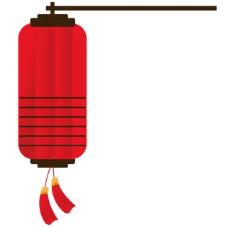 卡通手绘灯笼中秋节元宵节花灯新年海报元素PNG免扣PS素材