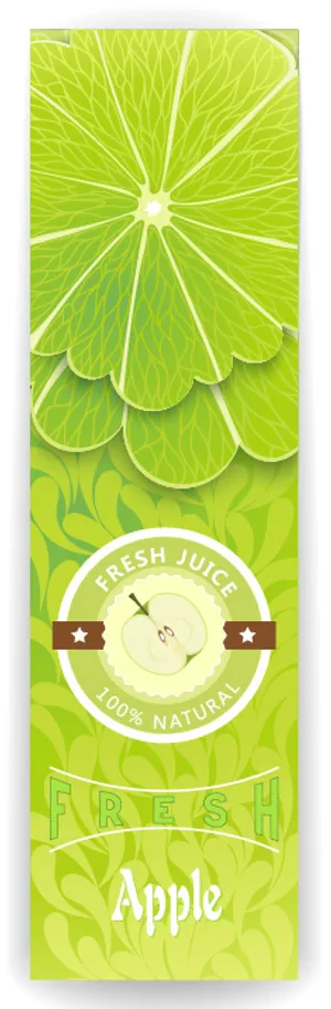 新鲜果汁圆形新鲜果汁标签AI矢量图