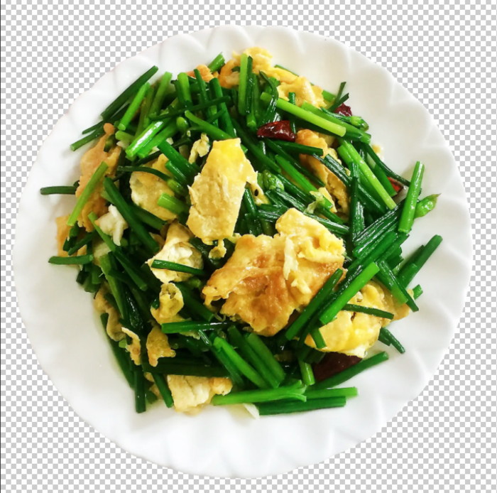 韭菜鸡蛋免扣素材