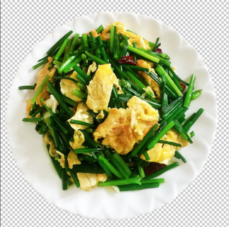 韭菜鸡蛋免扣素材
