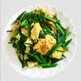 韭菜鸡蛋免扣素材
