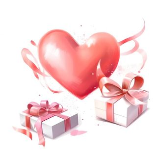 情人节520粉红礼物礼盒爱心浪漫海报素材背景