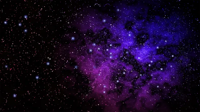 星系卡通紫色