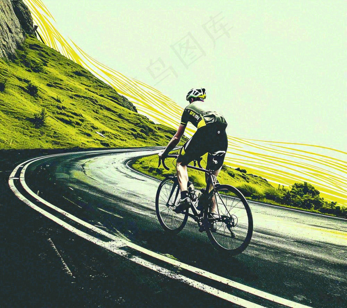 骑自行车登山车热血体育运动，山地自行车比赛户外极限摄影图(1152x1024)