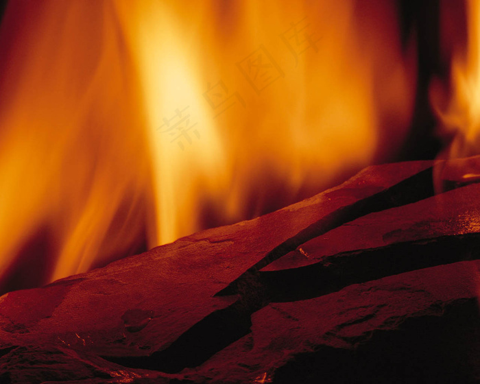 火在燃烧的样子