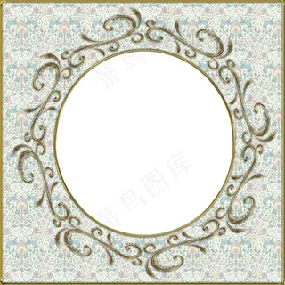 复古镂空相框图片