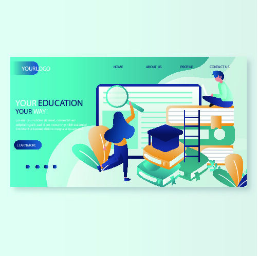 扁平化人物场景办公互联网等距ai矢量设计网页海报UI素材插画