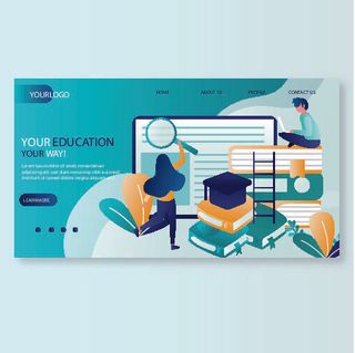 扁平化人物场景办公互联网等距ai矢量设计网页海报UI素材插画