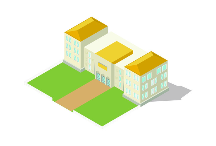 分析图素材图标集合景观建筑立面插画场景AI矢量图形设计eps,ai矢量模版下载