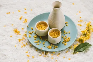 香喷喷的桂花酒素材图