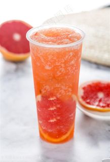 红柚冰沙果汁冷饮饮料图片
