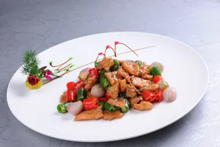 川菜湘菜高清菜谱 黑椒孔雀肉