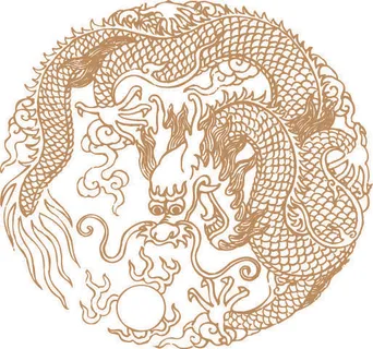 传统中国风古典宫廷龙凤吉祥喜庆图案图腾纹样矢量图设计素材 传统中国风古典宫廷龙凤吉祥喜庆图案图腾纹样矢量图设计素材