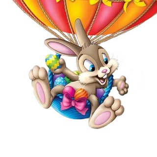 热气球兔年兔子
