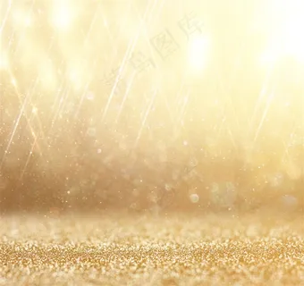 唯美梦幻金色虚化粒子背景高清图片