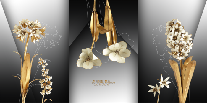 抽象花卉三联装饰画