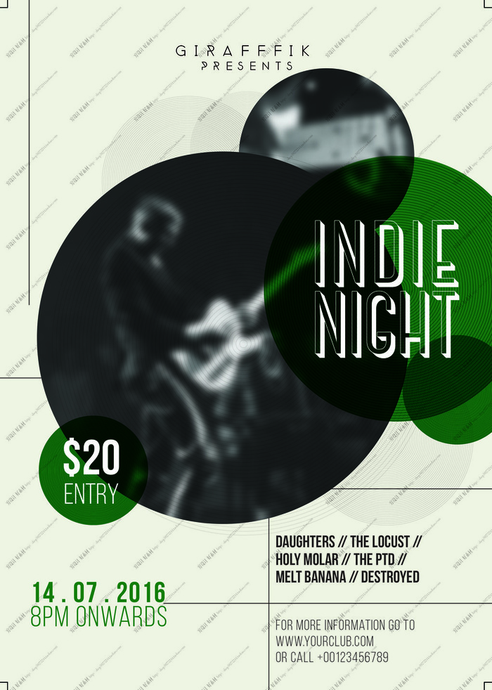 科技感多边形海报模板