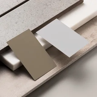 石块背景正反面高档轻奢名片样机