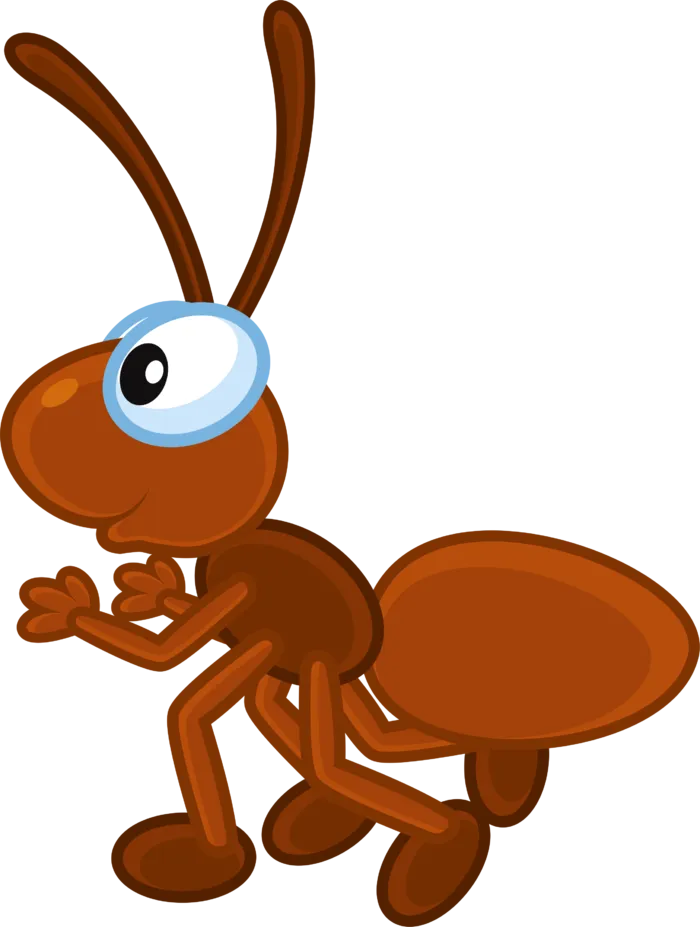 蚂蚁褐色卡通