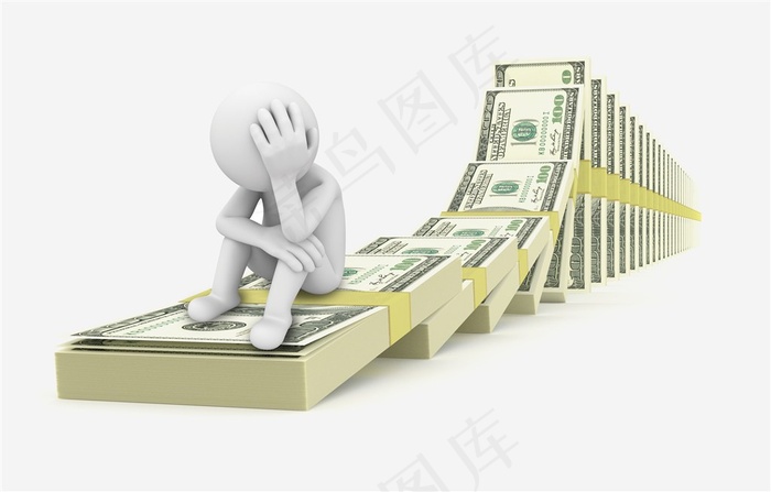 熊市股票金钱倒塌