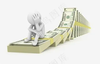 熊市股票金钱倒塌