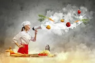美女厨师的魔幻厨房高清图片