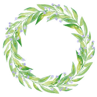 唯美森系手绘水彩花朵 免抠