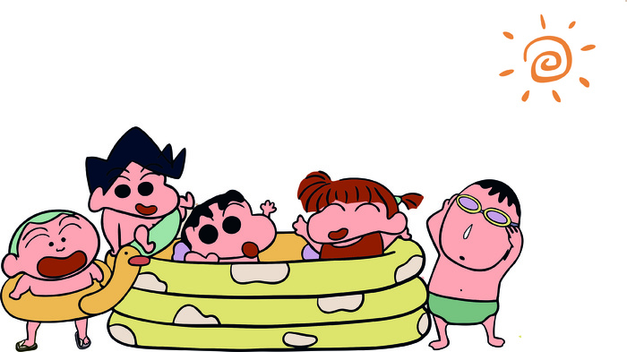 蜡笔小新夏日阳光卡通
