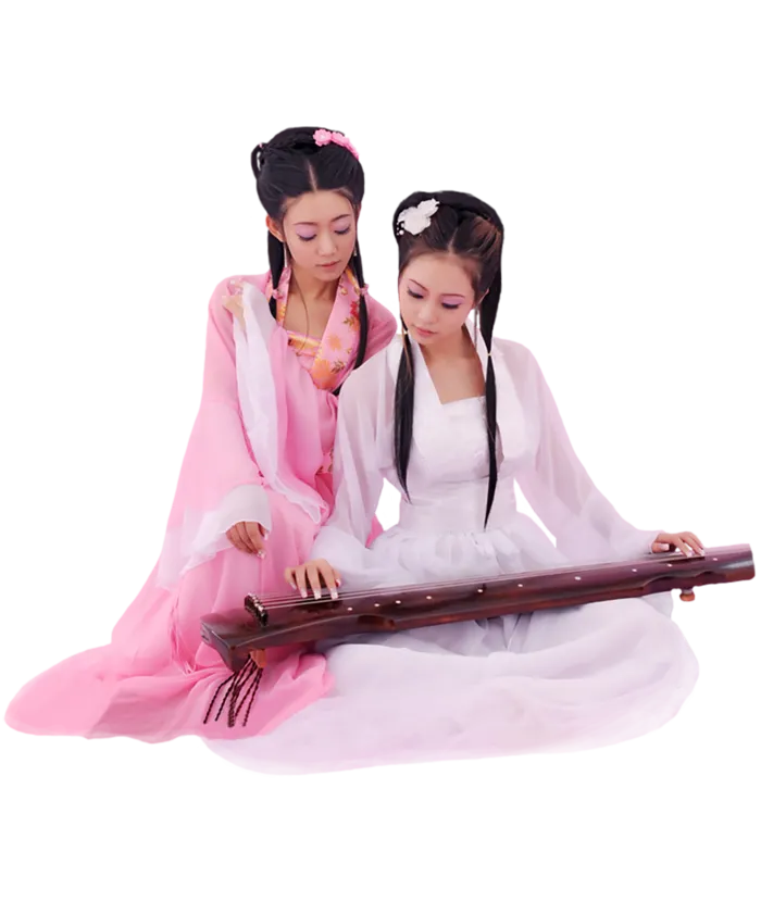 18 (1)免抠元素 免抠摄影 美女 人物 服装 古风 演奏