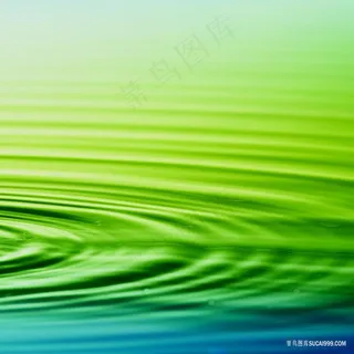 湖畔绿色唯美油画