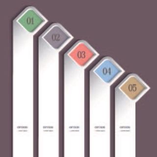 免抠创意数字标签