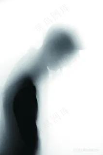 手绘黑白男士装饰画 手绘黑白男士装饰画