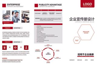 企业宣传手册大气三折页反面